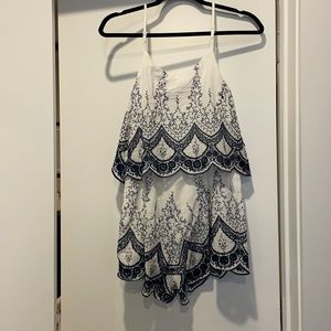 Embroidered Romper